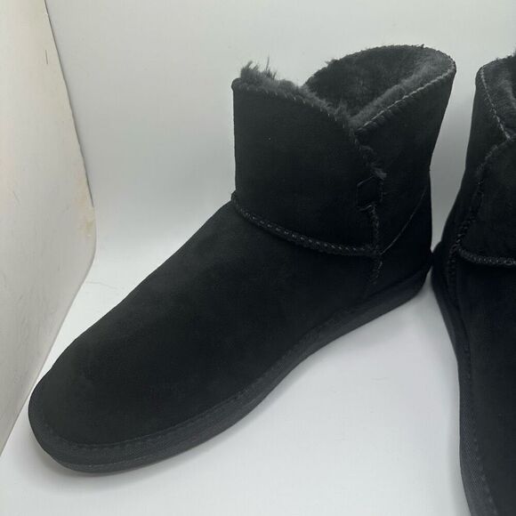 CUSHIONAIRE Cozy Boot 9.5 BLACK NEW - Picture 7 of 7